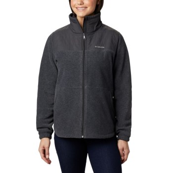 Columbia Sawyer Rapids Overlay Full Zip Fleece, Chamarras Grises Oscuro Para Mujer | 592341-ZAD